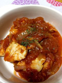鶏胸肉のトマト煮込み-レシピのメイン写真