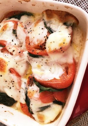 フレッシュバジルとトマトのカチョカバロ焼-レシピのメイン写真