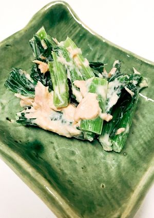 すぐ出来3分♡小松菜とツナのマヨ味噌和え-レシピのメイン写真