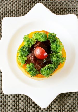 レンジでキュートに！パプリカの肉詰め-レシピのメイン写真