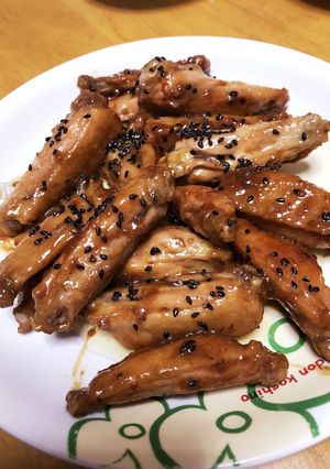 手羽中の生姜焼き-レシピのメイン写真