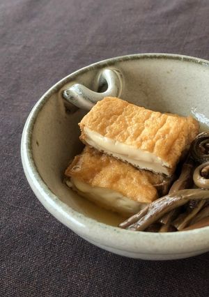 [ぜんまい 厚揚げの炊いたん(煮物)」-レシピのメイン写真