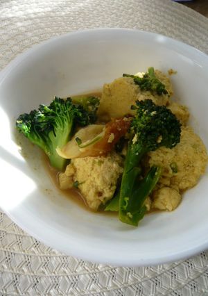 ブロッコリーとお豆腐のカレー煮-レシピのメイン写真