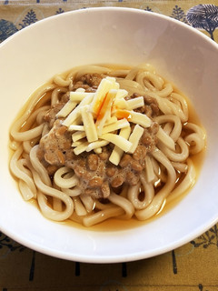 5分de!なっチーぶっかけうどん-レシピのメイン写真