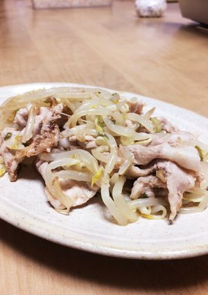 さっぱりマイルド♪レンジで豚バラもやし♪-レシピのメイン写真