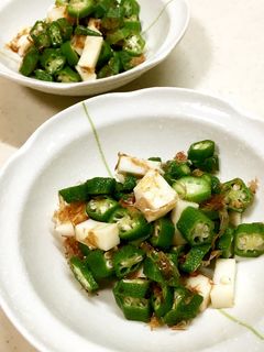 オクラとしんじょうの和え物-レシピのメイン写真