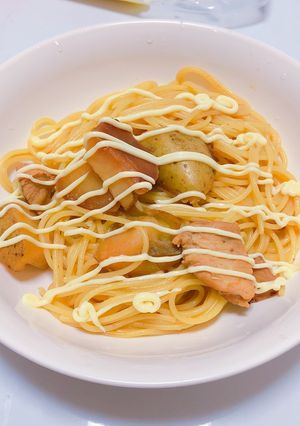 照りマヨパスタ-レシピのメイン写真