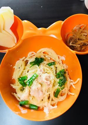 鮭の超簡単クリームパスタ-レシピのメイン写真