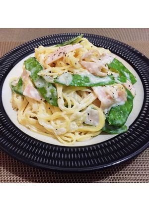 5月のクリームパスタ♡-レシピのメイン写真