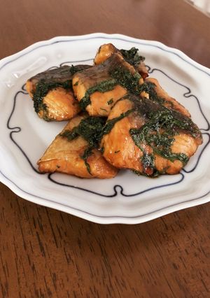 アンチエイジング☆鮭と大葉のてり焼き-レシピのメイン写真
