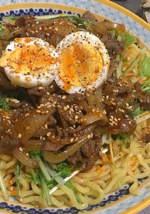 漢気料理肉そば-レシピのメイン写真