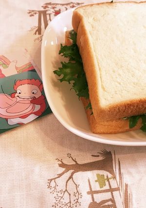 サンドイッチ①/崖の上のポニョ-レシピのメイン写真