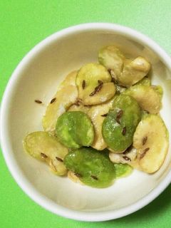 そら豆のクミン炒め-レシピのメイン写真