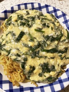 ニラ玉あんかけの焼きそば-レシピのメイン写真