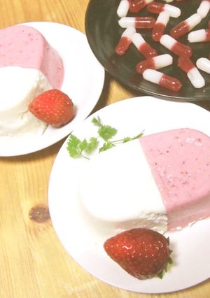 名探偵コナンのアポトキシンの２色ムース-レシピのメイン写真
