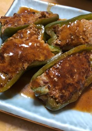 ピーマン肉詰め-レシピのメイン写真