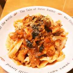 รูปของ きしめんのもちもちパスタ
