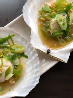 殻付きホタテのネギ塩レモン焼き-レシピのメイン写真