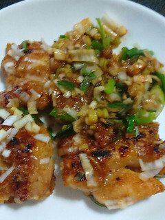 鶏もも肉のネギあえ(~▽~@)♪♪♪-レシピのメイン写真