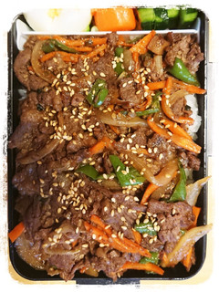 男子お弁当☆コストコのプルコギで肉丼-レシピのメイン写真