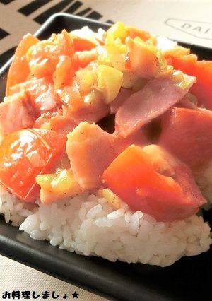 簡単10分★トマトとベーコンのネギ塩丼-レシピのメイン写真