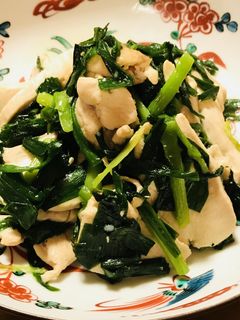 シンプル☆鶏肉とニラの塩炒め-レシピのメイン写真