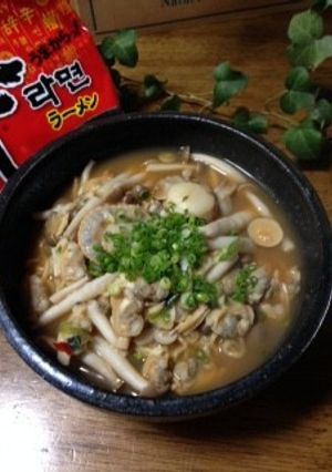 夏のシーフード辛ラーメン-レシピのメイン写真