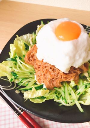 ふるる冷麺de食感楽しい淡雪ビビン麺♪-レシピのメイン写真