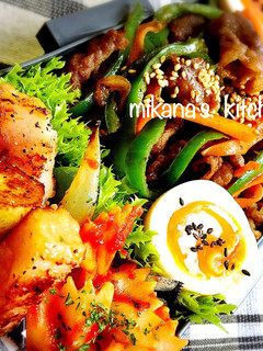 レンジも使ってね☆焼肉弁当☆男子弁当☆-レシピのメイン写真