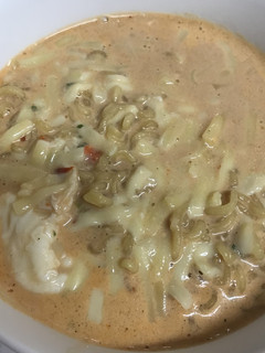 カルボナーラ風!?辛ラーメン-レシピのメイン写真
