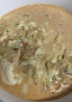 カルボナーラ風！？辛ラーメン-レシピのメイン写真