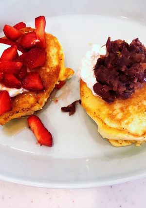 ふわふわ米粉のパンケーキ！お店超え！！-レシピのメイン写真