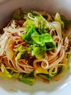 残り物素麺の炒め物-レシピのメイン写真