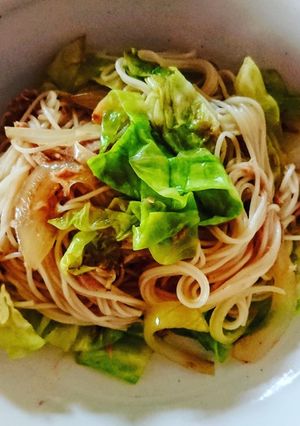残り物素麺の炒め物-レシピのメイン写真
