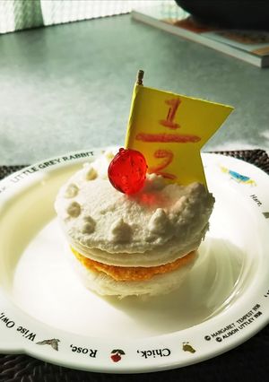 【離乳食初期】ハーフバースデーケーキ-レシピのメイン写真