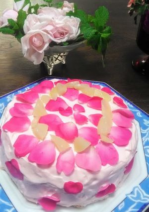 おからのローズケーキ　❤薔薇のかほり❤-レシピのメイン写真
