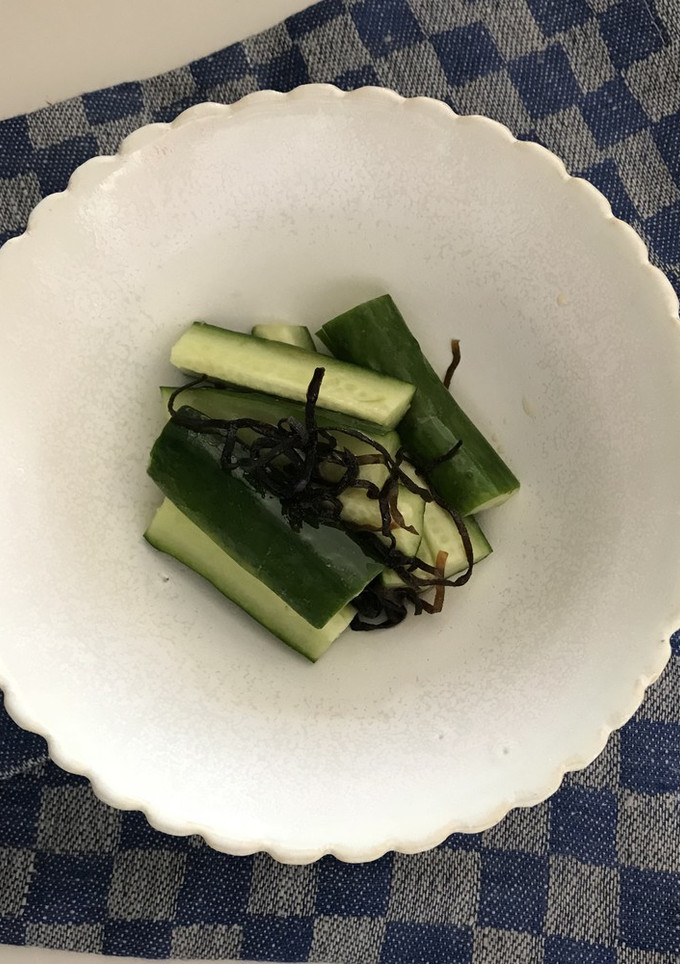 材料3つ！塩昆布ときゅうりのごま油和え-レシピのメイン写真