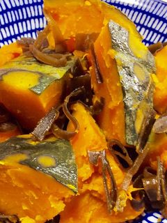 昆布の旨味☆かぼちゃと昆布の煮物-レシピのメイン写真