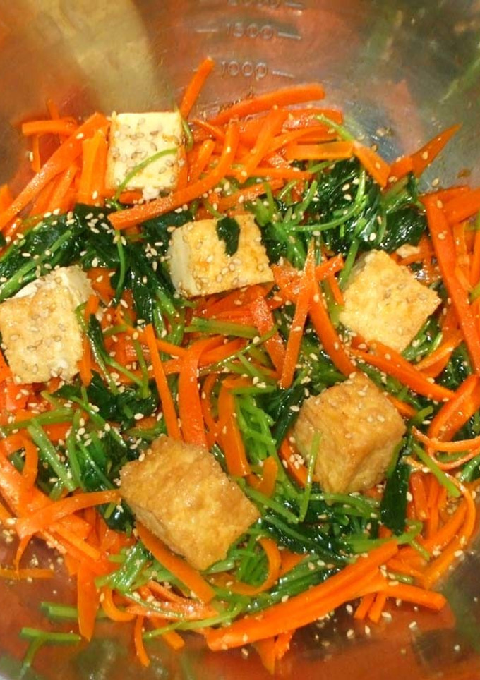 厚揚げと野菜のあえもの♪簡単-レシピのメイン写真