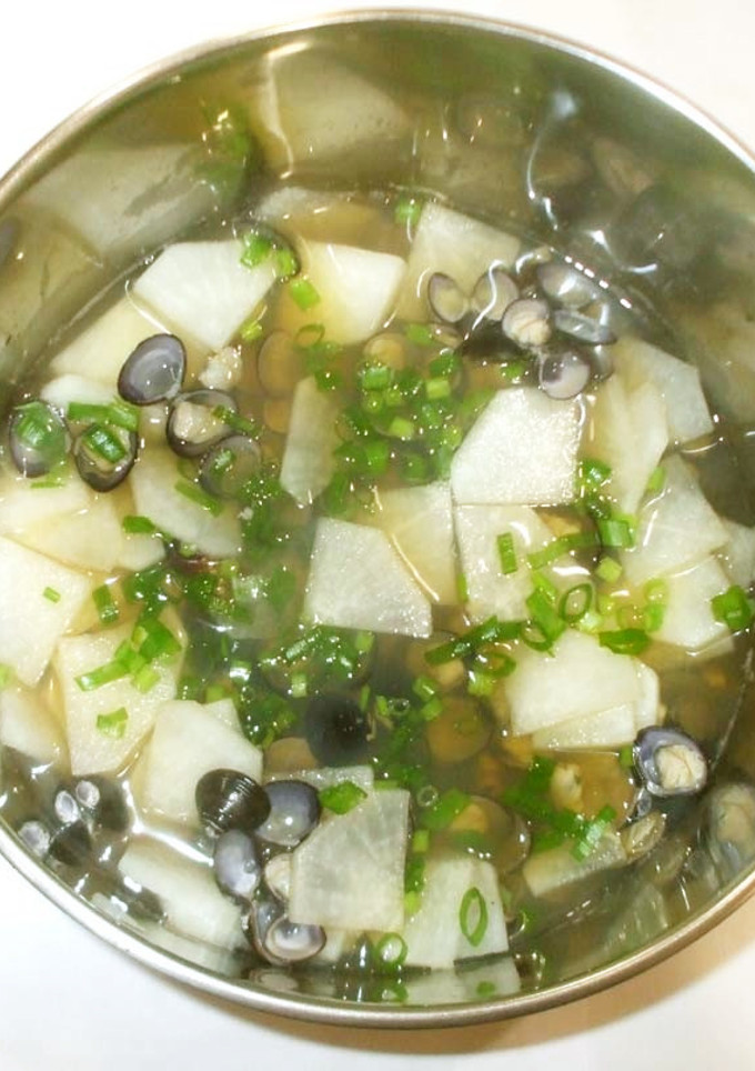 しじみ大根スープ♪しじみの砂抜きしじみ汁-レシピのメイン写真