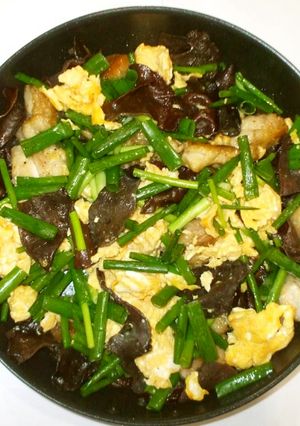 鶏肉きくらげ卵の炒めもの♪簡単-レシピのメイン写真