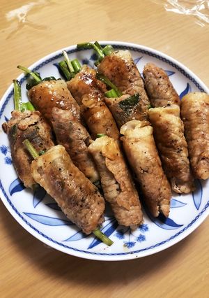 行者にんにくの野菜肉巻き☆-レシピのメイン写真