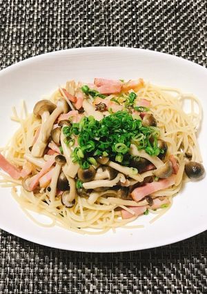 糖質制限☆ベーコンとしめじの和風パスタ-レシピのメイン写真