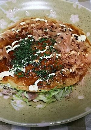 大豆粉と日清HM極しっとりでお好み焼き♪-レシピのメイン写真