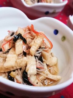 1分【シャキシャキ長芋の磯辺わさび醤油】-レシピのメイン写真