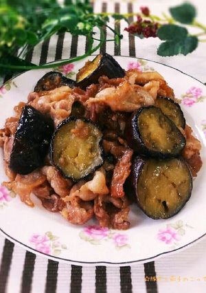 ♥茄子と豚肉のこってり甘辛味噌炒め♥-レシピのメイン写真