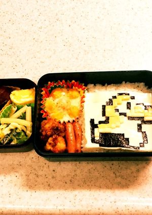 スーパーマリオ きいろチビヨッシー弁当-レシピのメイン写真