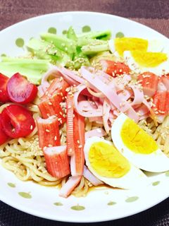 簡単!彩り冷やし中華!(^^)!-レシピのメイン写真