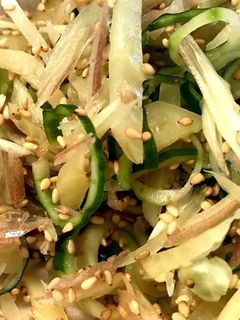 きゅうりとみょうがでさっぱり漬け物サラダ-レシピのメイン写真