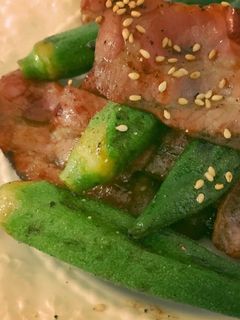 オクラとベーコンの炒め物-レシピのメイン写真